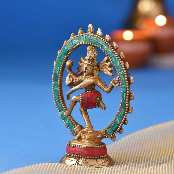 Brass Natraj Sculpture ( 4.1 Inch Height )