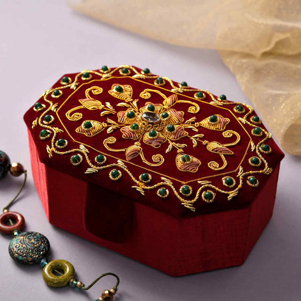 Handcrafted Zari Jewellery Box