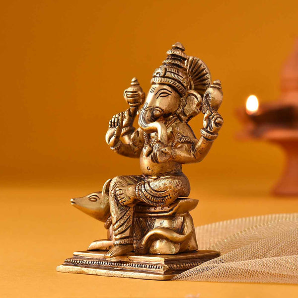 Modak Ganesha Aashirwaad Mudra (Height 4.75 Inch)