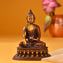 Lord Buddha Brass Idol (5 Inch)