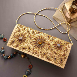 Trendy Golden Clutch