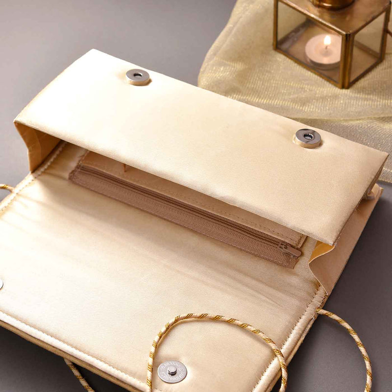 Trendy Golden Clutch