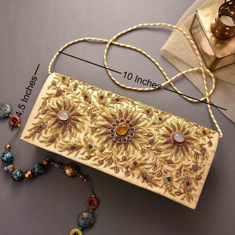 Trendy Golden Clutch