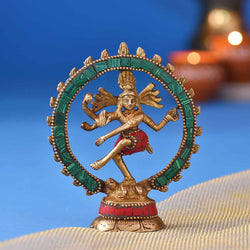 Brass Natraj Sculpture ( 4.1 Inch Height )