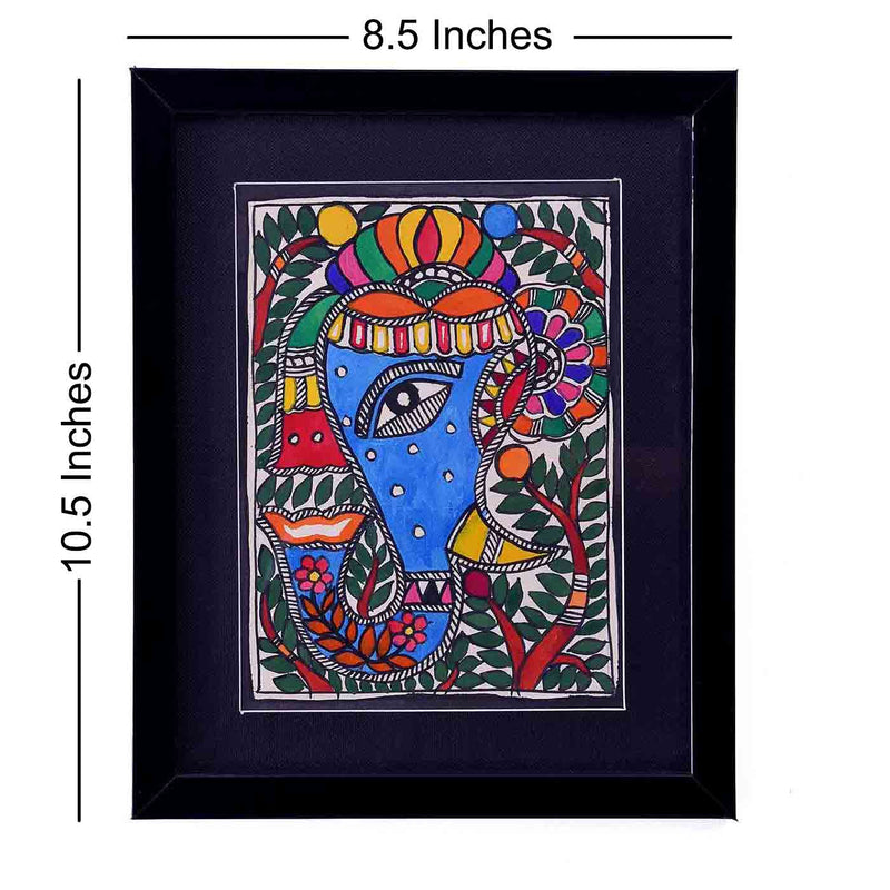 Lord Ganesha Madhubani/ Mithila Painting (8.5*10.5 (Inches)