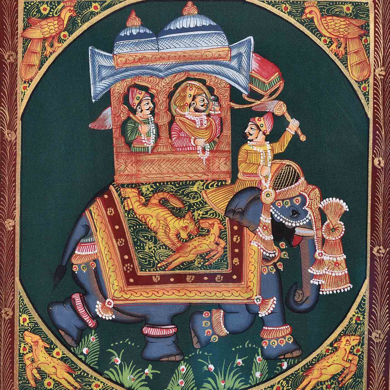 Rajasthani Mughal Painting (11.5*13.5 Inches)