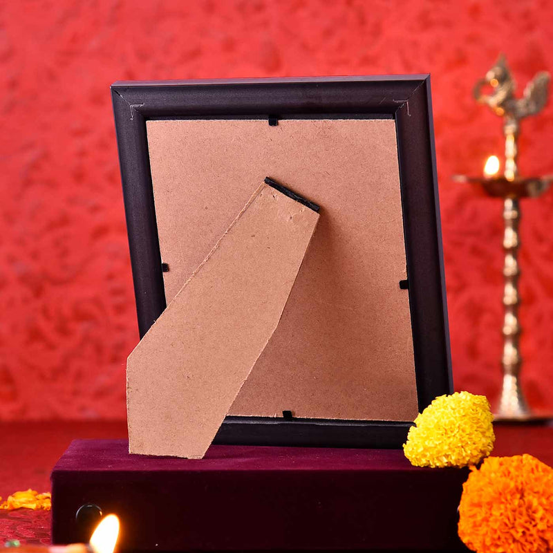 22ct Gold Work Lord Tirupati Bala Ji Wooden Photo frame