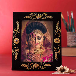 Artistic Zari Work Photo Frame