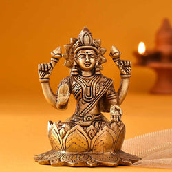 Lotus Seated (Kamal Aasan) Goddess Lakshmi (Height 5 Inch)