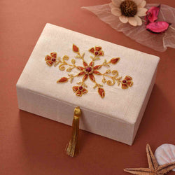 Royal Looking Zari Jewellery Box