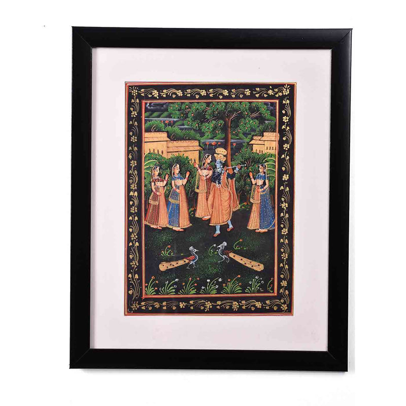 Radha Krishna Kishangarh Painting (13.5*16.5 Inches)